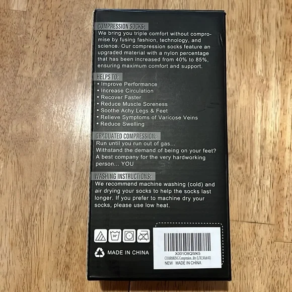 Compression Socks - women size L/XL (shoe size 8-15.5 / Calf size 14”-19”) NIB - Picture 3 of 4